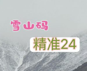 158期雪山精选24码-澳门国际